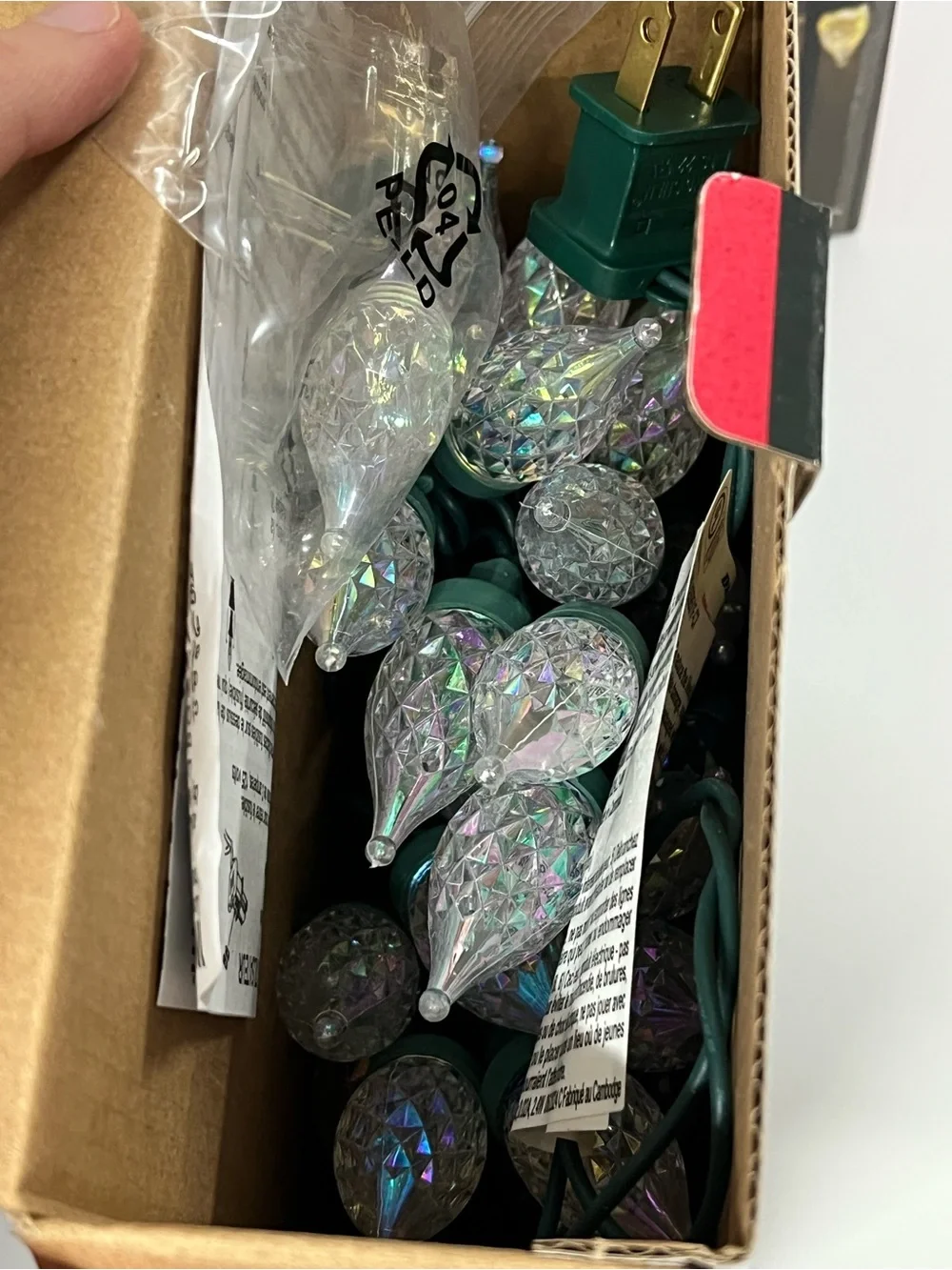 Ashland Warm White Flame Tip String Lights with Green Wire